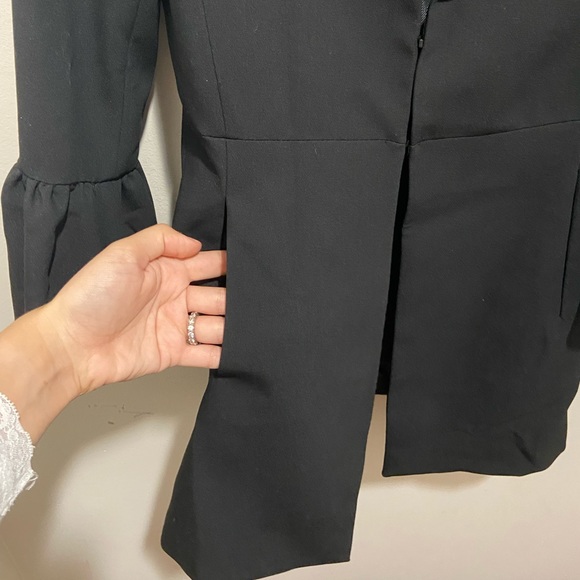 Zara Faux Pearl Bell Sleeve Frock Coat - Picture 7 of 10